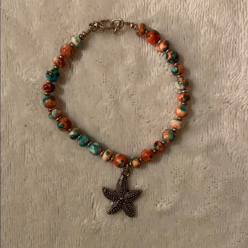 Beachy Starfish Charm Bracelet